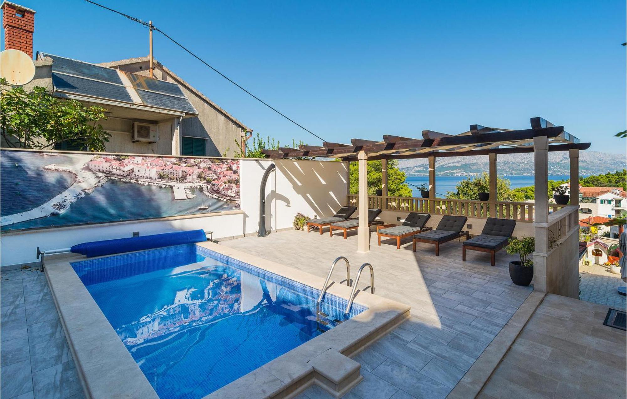 Nice Home In Postira With Outdoor Swimming Pool Exterior photo